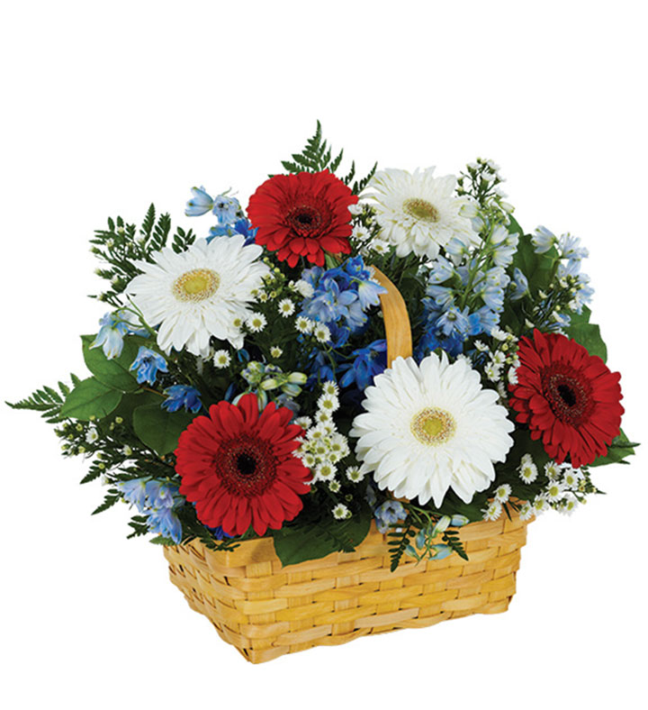 Salute to the Red, White & Blue Basket