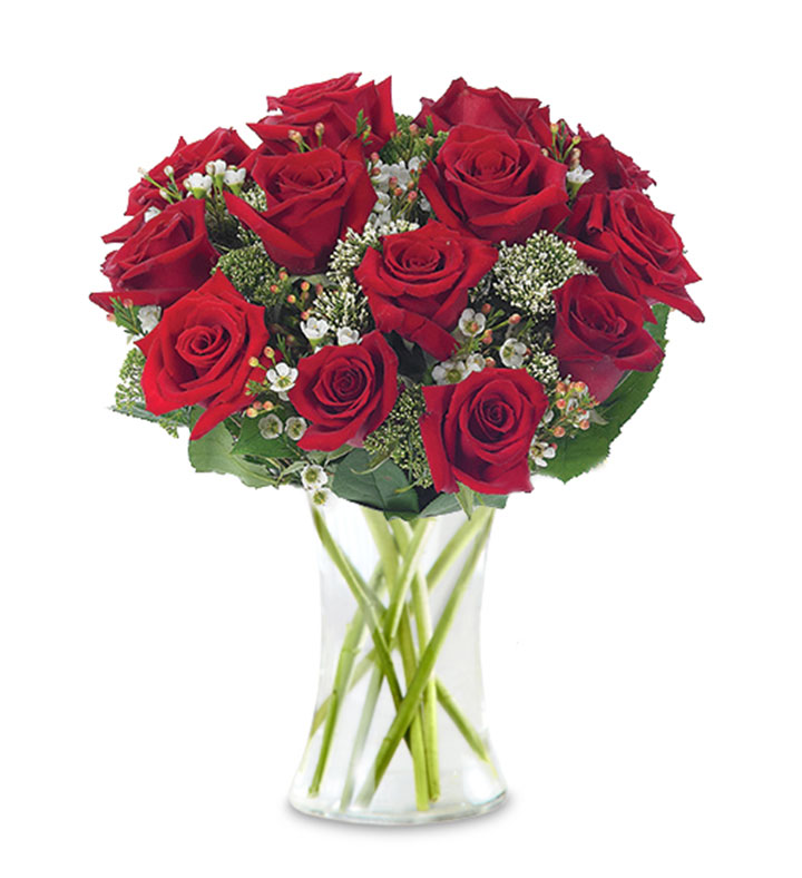 Classic Red Roses, 9-15 Stems