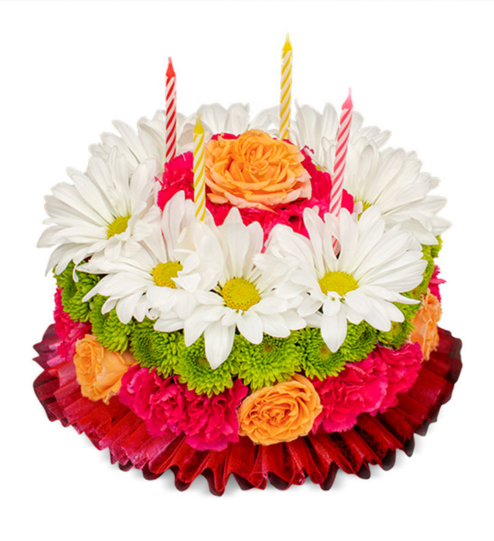 Happiest Birthday Flower Cake | Florists.com